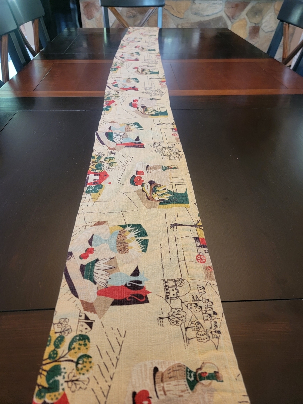 MCM Abstact Cubist Still Cafe Valance